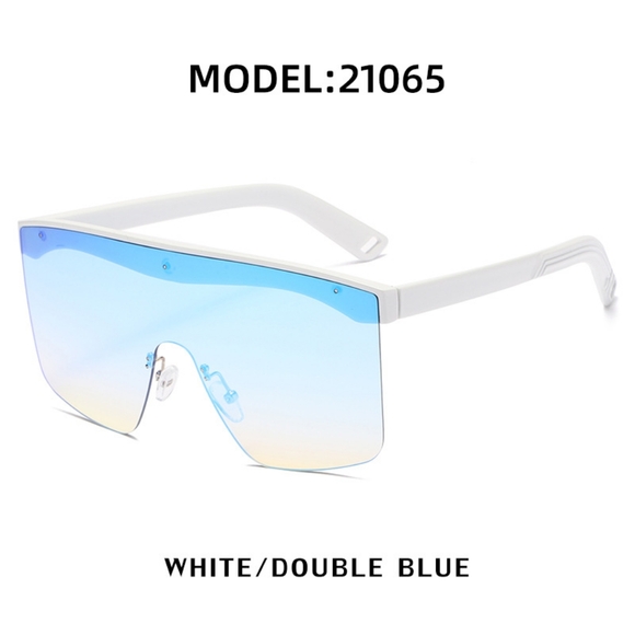 Gradient Rimless Fashion Sunglasses - Picture 2 of 3